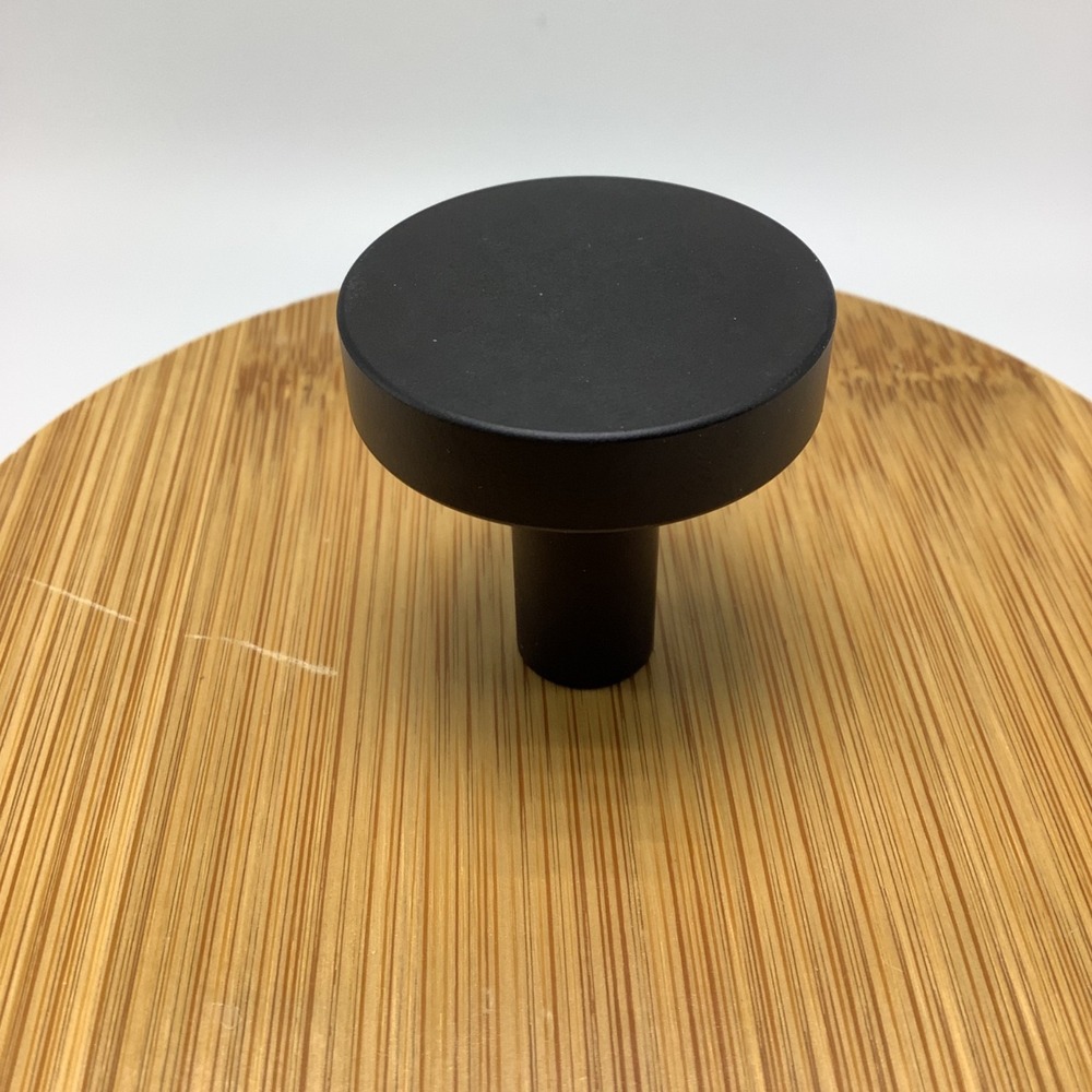 25 Piece‎ Pack Matte Black Cabinet Knobs Round Drawer Pulls